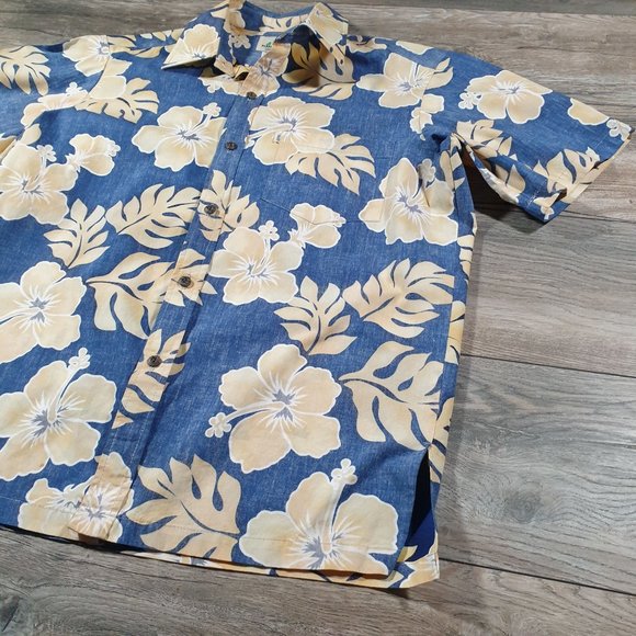 Paradise Bay Mens Medium Short Sleeve Shirt Vintage Hawaii Vacation Relaxed Casu - Picture 2 of 11